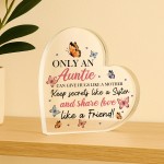 Special Auntie Gifts For Birthday Christmas Acrylic Heart