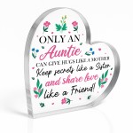 Novelty Auntie Gifts For Birthday Christmas Acrylic Heart Novelty Auntie Gifts For Birthday Christmas Acrylic Heart