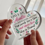 Novelty Auntie Gifts For Birthday Christmas Acrylic Heart Novelty Auntie Gifts For Birthday Christmas Acrylic Heart