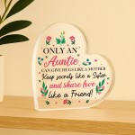 Novelty Auntie Gifts For Birthday Christmas Acrylic Heart Novelty Auntie Gifts For Birthday Christmas Acrylic Heart