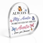 Special Auntie Gift From Niece Nephew Forever My Friend Plaque