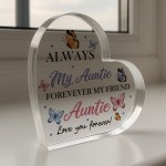 Special Auntie Gift From Niece Nephew Forever My Friend Plaque