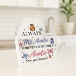 Special Auntie Gift From Niece Nephew Forever My Friend Plaque