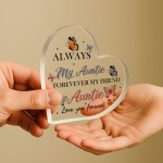 Special Auntie Gift From Niece Nephew Forever My Friend Plaque