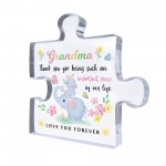 Gifts for Grandma Puzzle Piece Plaque Adorable Grandma Presents