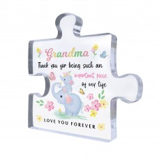 Gifts for Grandma Puzzle Piece Plaque Adorable Grandma Presents