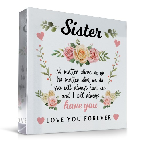 Special Distance Gift For Sister For Birthday Christmas Love You