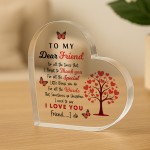 Best Friend Gifts For Birthday Christmas DEAR FRIEND I LOVE YOU
