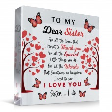 Sister Gifts Sister Birthday Gifts To My Dear Sister Plaque
