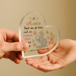 Auntie Gift Acrylic Plaque Adorable Auntie Presents for Birthday