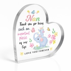 Gifts for Nan Acrylic Plaque Adorable Nan Presents for Birthday