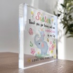 Gifts for Sister Acrylic Plaque Adorable Sister Presents