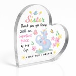 Adorable Gifts for Sister Acrylic Plaque Sister Presents