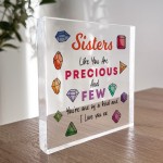 Sister Gifts Precious And Few Plaque Special Gift For Her Sister