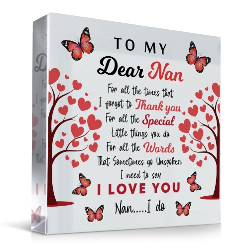 To My Dear Nan Gift For Christmas Birthday Thank You Gift