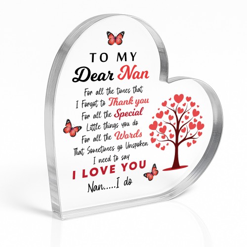 Dear Nan Gift For Christmas Birthday Thank You Gift For Nan