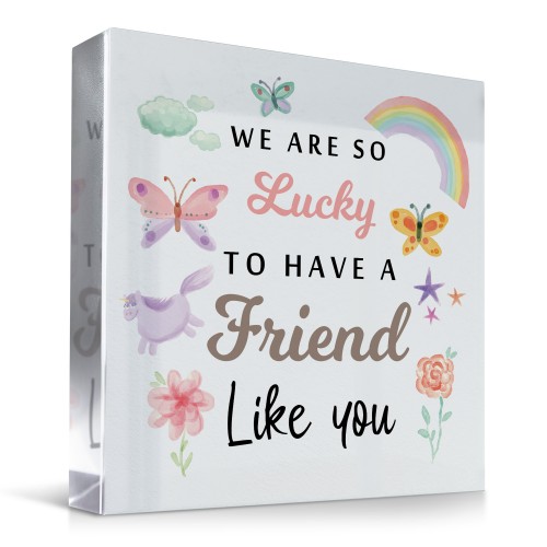 Gift for Best Friend For Birthday Christmas So Lucky To Have YoU