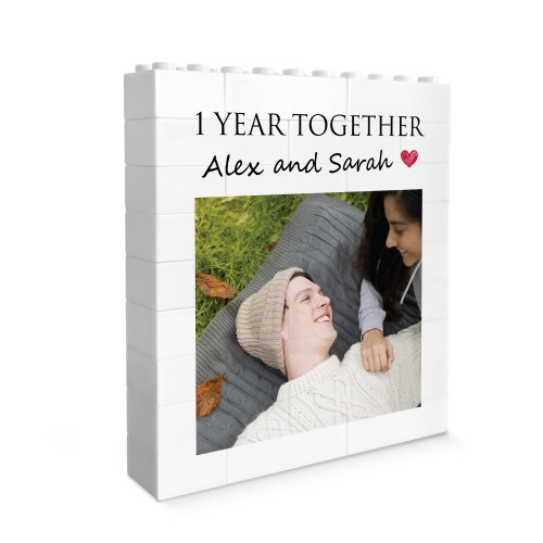 Personalised 1st Anniversary Photo Block Gift for Boyfriend Personalised 1st Anniversary Photo Block Gift for Boyfriend