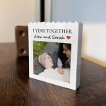 Personalised 1st Anniversary Photo Block Gift for Boyfriend Personalised 1st Anniversary Photo Block Gift for Boyfriend