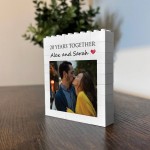 Personalised 20th Anniversary Photo Block Gift for Husband Wife