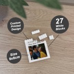 Personalised 30th Anniversary Photo Block Gift for Boyfriend
