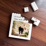 Personalised 50th Anniversary Photo Block Gift for Boyfriend