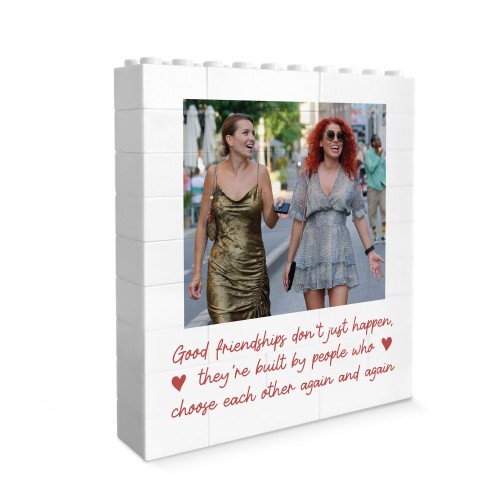 Photo Puzzle For Best Friend Friendship Gift Custom Block