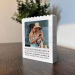 Gift for Friend Bestie BFF Friendship Gift Personalised Block Gift for Friend Bestie BFF Friendship Gift Personalised Block
