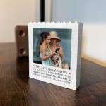 Gift for Friend Bestie BFF Friendship Gift Personalised Block Gift for Friend Bestie BFF Friendship Gift Personalised Block