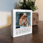 Personalised Friendship Gift Brick Photo Block Gift for Friend