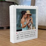 Personalised Friendship Gift Brick Photo Block Gift for Friend