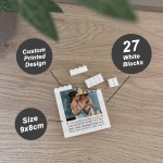 Personalised Friendship Gift Brick Photo Block Gift for Friend