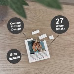 Personalised Gift For Friend Photo Building Block Puzzle Gift