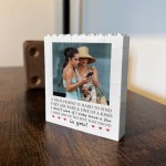 Personalised Gift For Friend Photo Building Block Puzzle Gift