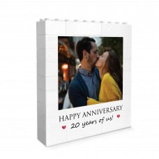 20th Anniversary Gift Personalised Photo Block Gift for Husband