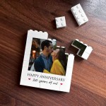 20th Anniversary Gift Personalised Photo Block Gift for Husband