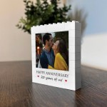 20th Anniversary Gift Personalised Photo Block Gift for Husband