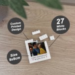 20th Anniversary Gift Personalised Photo Block Gift for Husband