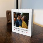 20th Anniversary Gift Personalised Photo Block Gift for Husband