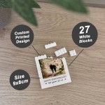 40th Anniversary Gift Personalised Photo Block Gift for Husband