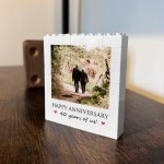 40th Anniversary Gift Personalised Photo Block Gift for Husband