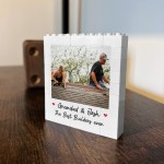 Personalised Best Builders Grandad And Grandson Photo Block