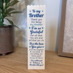 Brother Building Block Gift For Him Brother Birthday Gift
