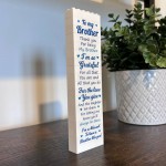 Brother Building Block Gift For Him Brother Birthday Gift