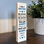 Brother Gift Brother Puzzle Plaque Building Block Gift For Him
