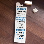 Gift For Brother Puzzle Plaque Building Block Gift For Him