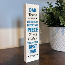 Gift For Dad Puzzle Plaque Building Block Gift For Him Dad