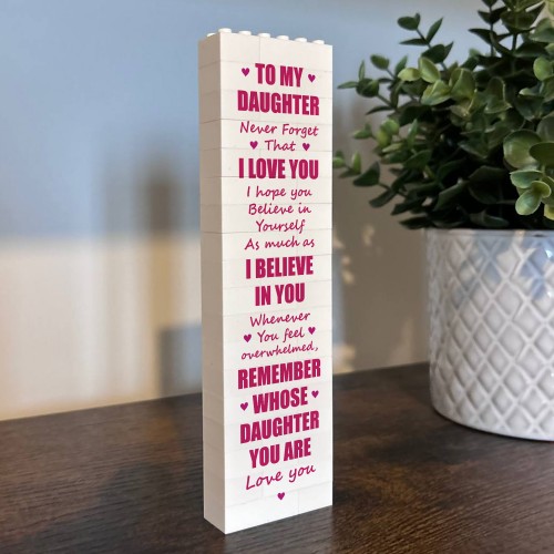To My Daughter Gift Building Block Gift For Her Daughter