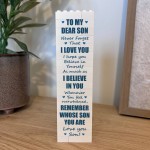 To My Son Gift Building Block Gift For Him Son Birthday To My Son Gift Building Block Gift For Him Son Birthday