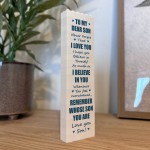 To My Son Gift Building Block Gift For Him Son Birthday To My Son Gift Building Block Gift For Him Son Birthday